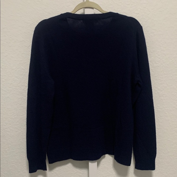 Antonio Melani Dark Blue 100% Cashmere Pullover Sweater - Picture 4 of 7